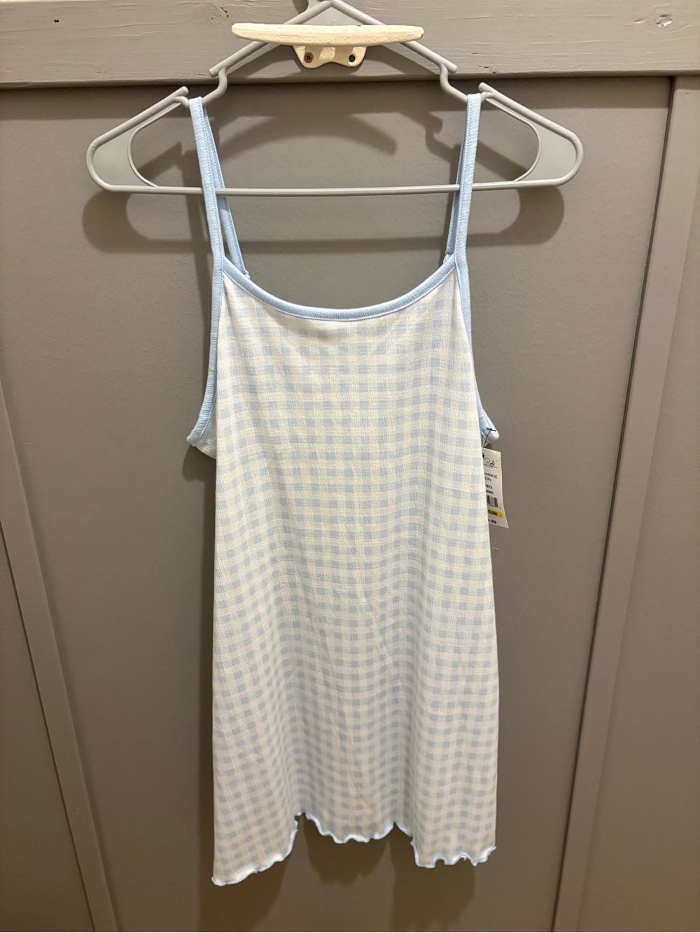 Blue Gingham Cami Nightdress